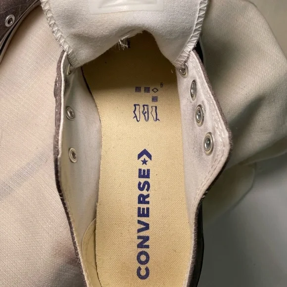 Converse All Star Low Gray Chuck Taylor Unisex Sneakers. Woman 7 Men’s 5 - Picture 8 of 10